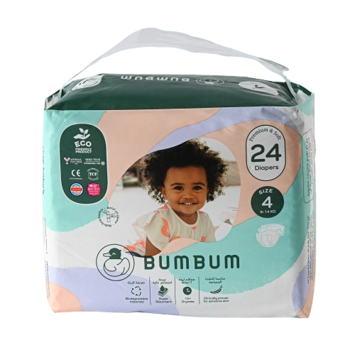 حفاضات اطفال سايز 4  بوم بوم  24 حبة